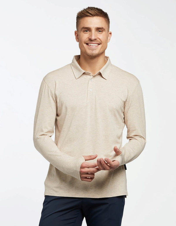 Long Sleeve Polo Shirt UPF 50+