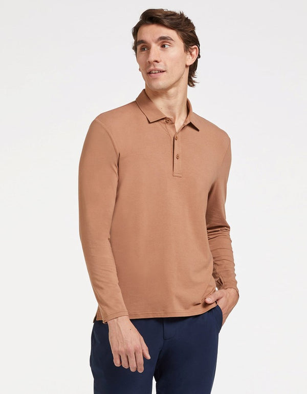 Long Sleeve Polo Shirt UPF 50+
