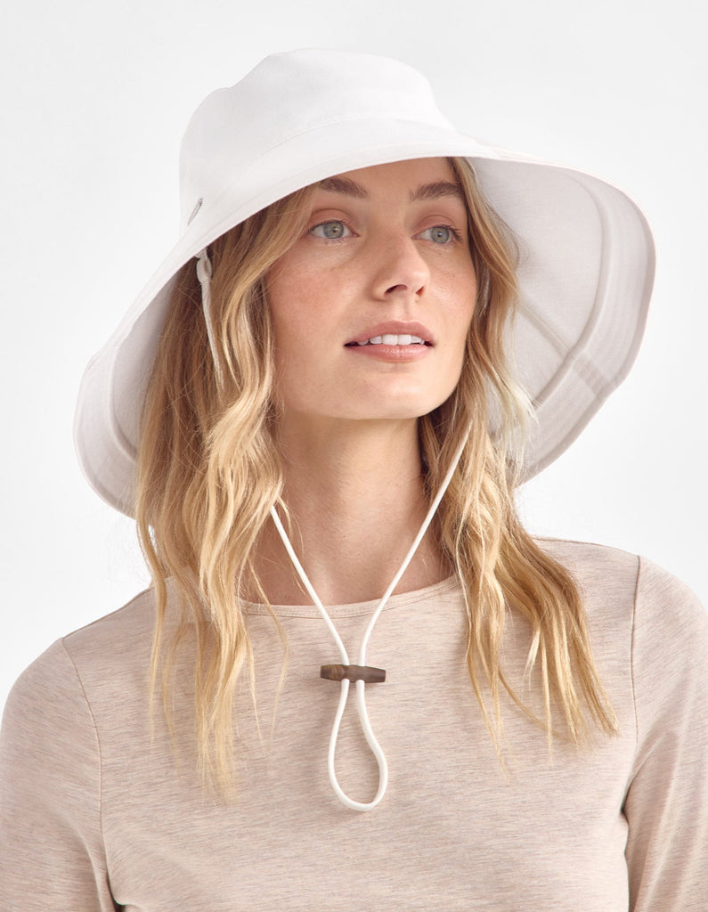 Capri Wide-Brim Sunhat – UPF Protection, Adjustable Fit, Resort Style