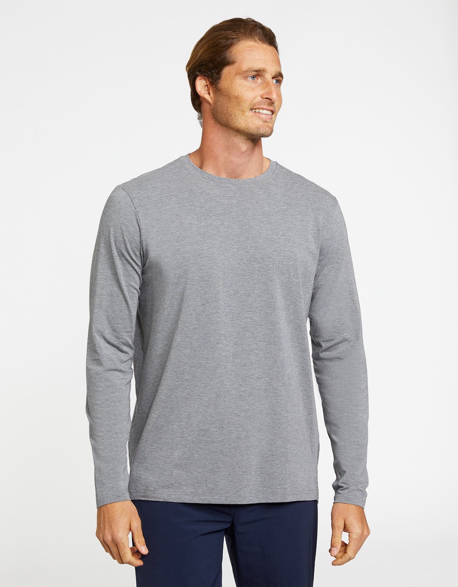Sun Protective Long Sleeve T-Shirt For Men | Upf 50+ Sun Protection Steel Blue