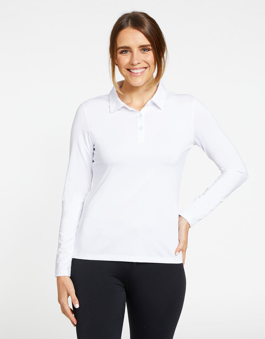 Sun Protective Long Sleeve Polo Shirt For Women UPF50+ | UV Protection