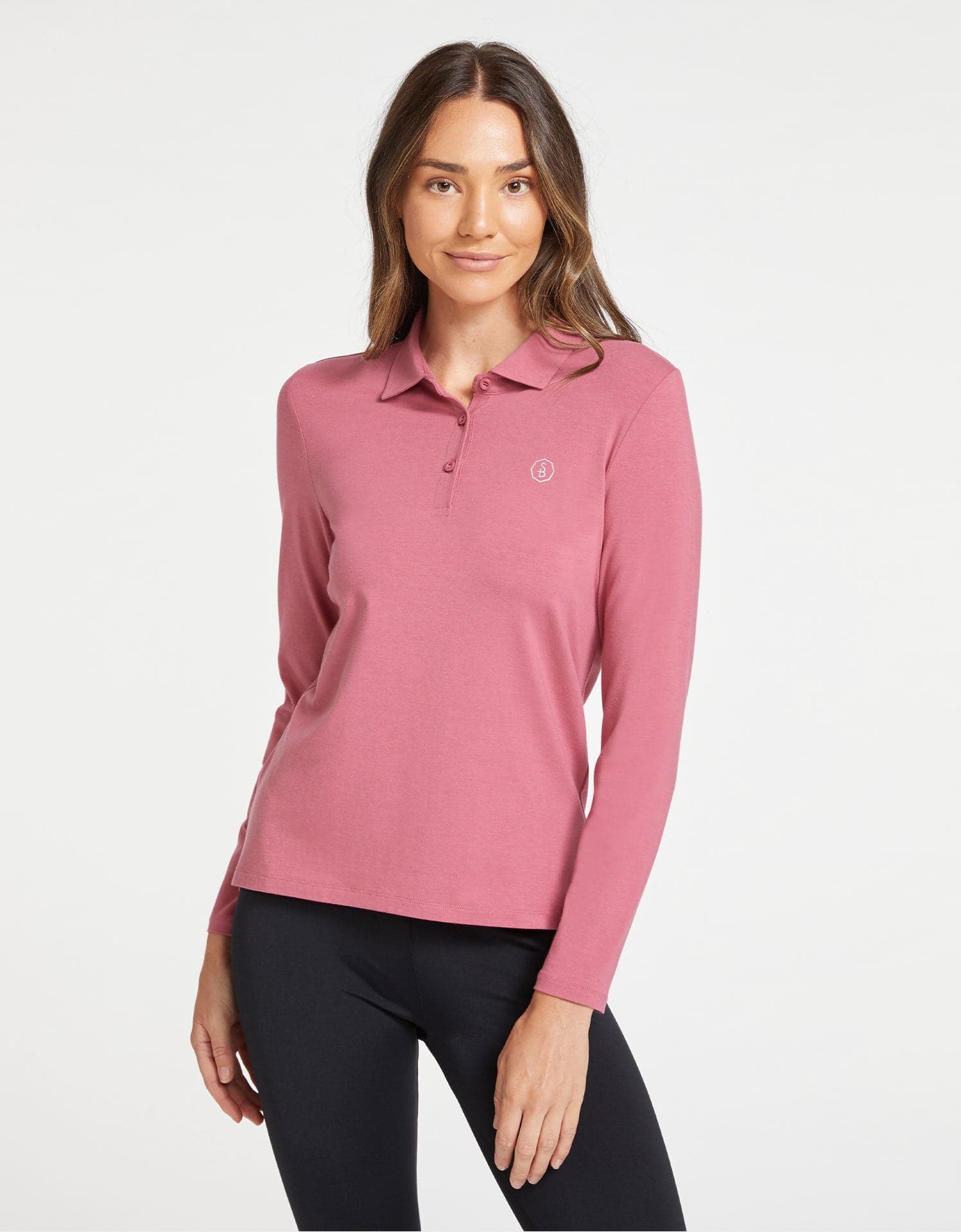 Polo long sleeve pink Clearance