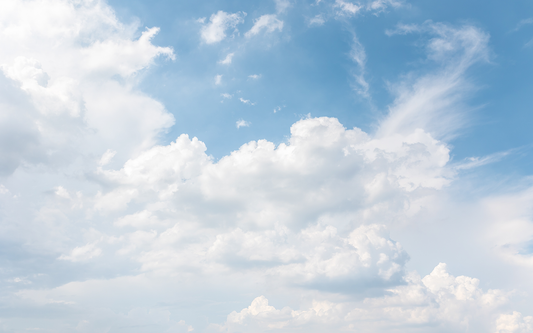 Blue sky with clouds
