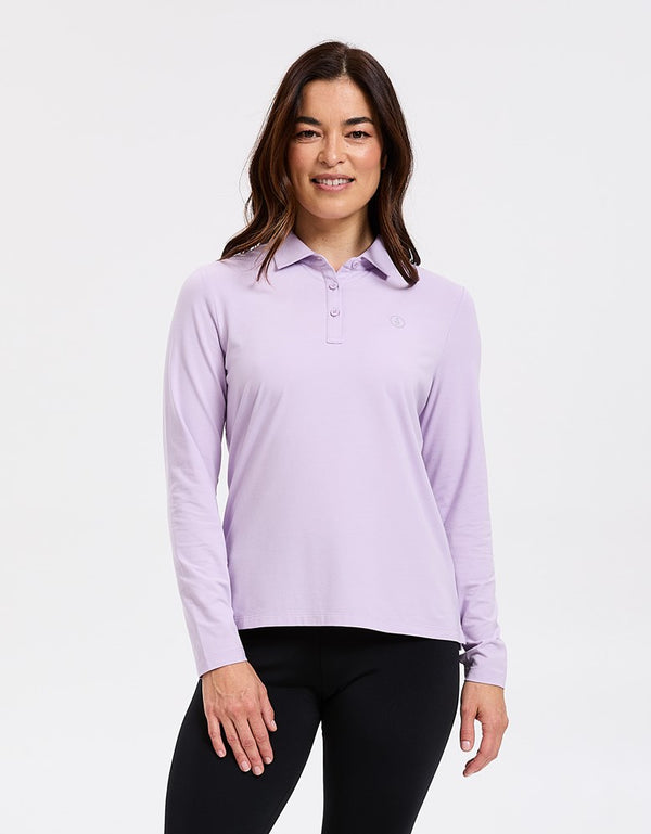 Long Sleeve Polo Shirt UPF 50+