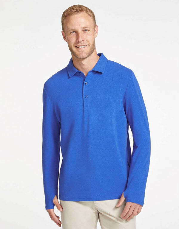 Long Sleeve Polo Shirt UPF 50+