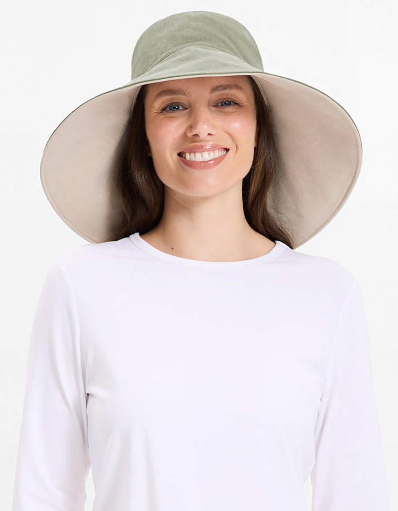Ultra Wide Cotton Linen Hat UPF 50+