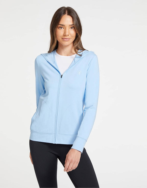 Luxe Hooded Full Zip Top UPF 50+