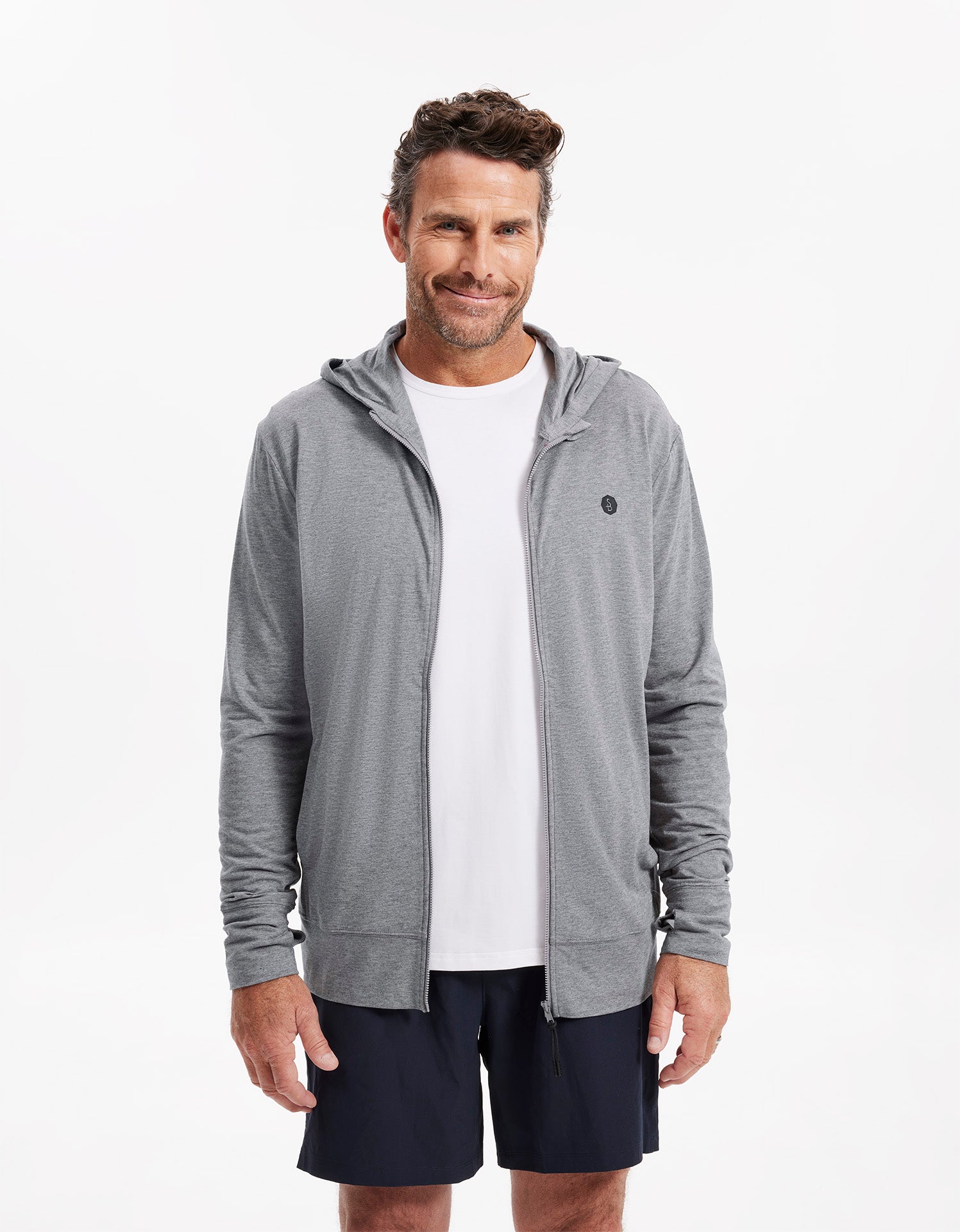 UPF 50+ Summer Essential Hooded Zip Top Sensitive Collection