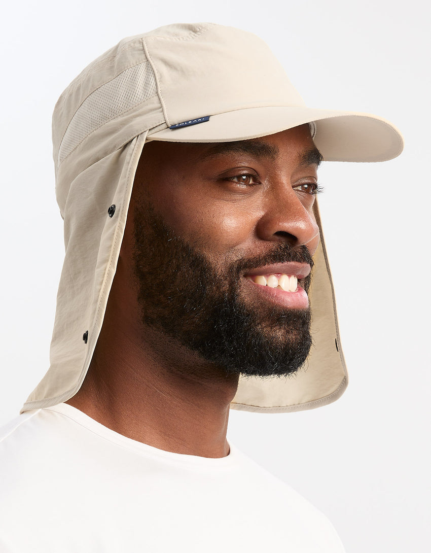 UPF50+ Sun Protective Cap with Face Cover | UV Protection | Solbari