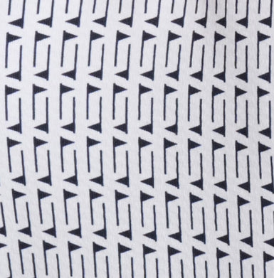 Black and white geometric pattern of golf flags.