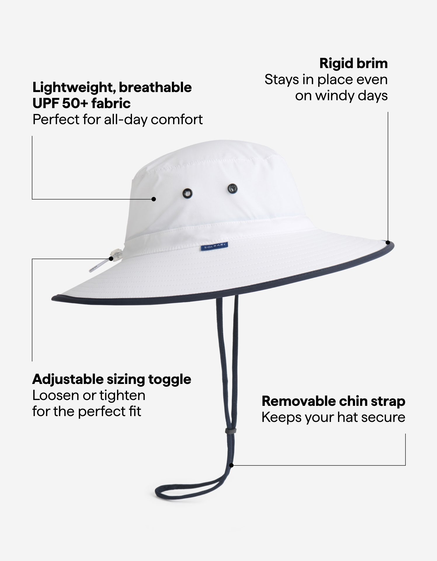 Traveller Broad Brim Sun Hat UPF 50+ Technical Performance