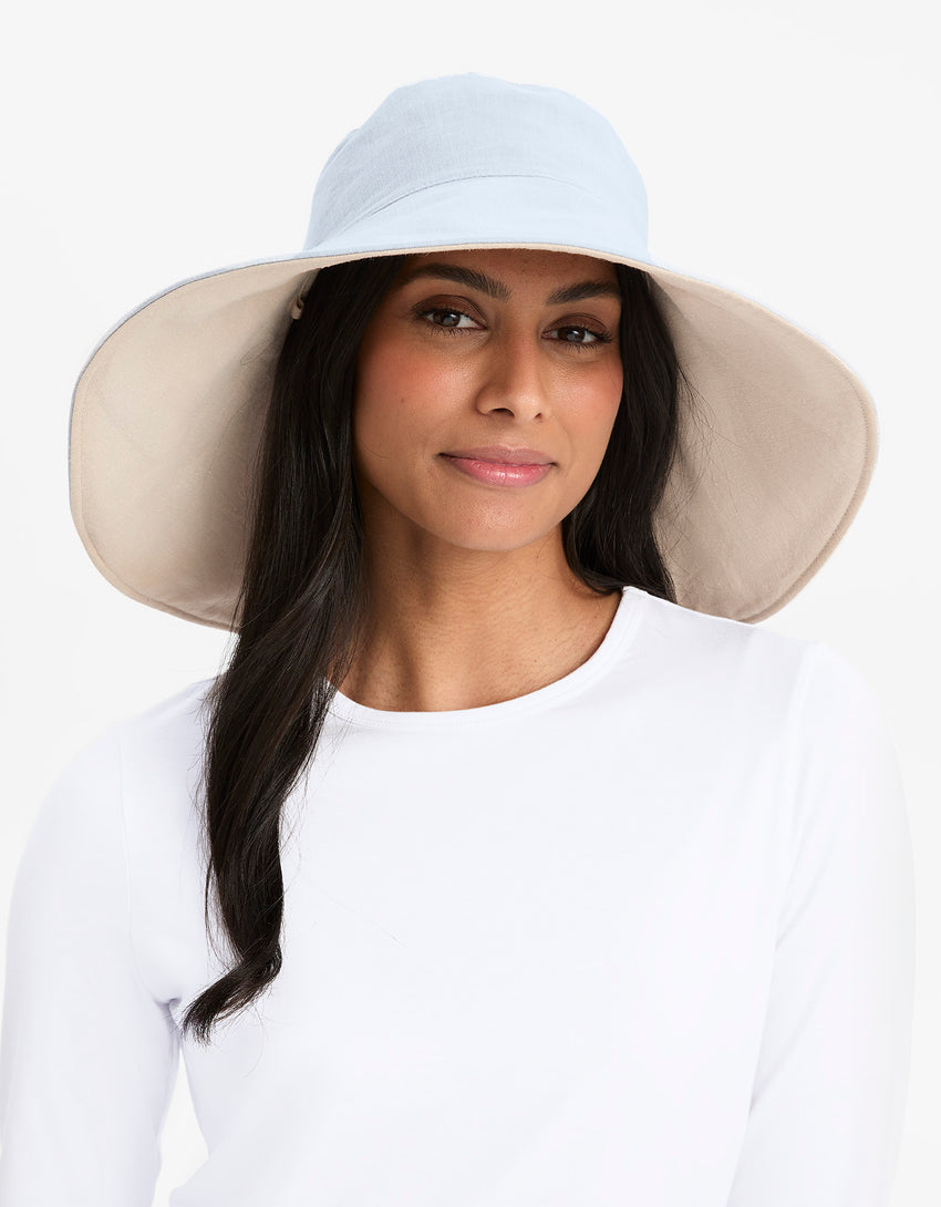 Ultra Wide Hat for women, UPF50+ UV Protection Sun Hat Cotton Linen