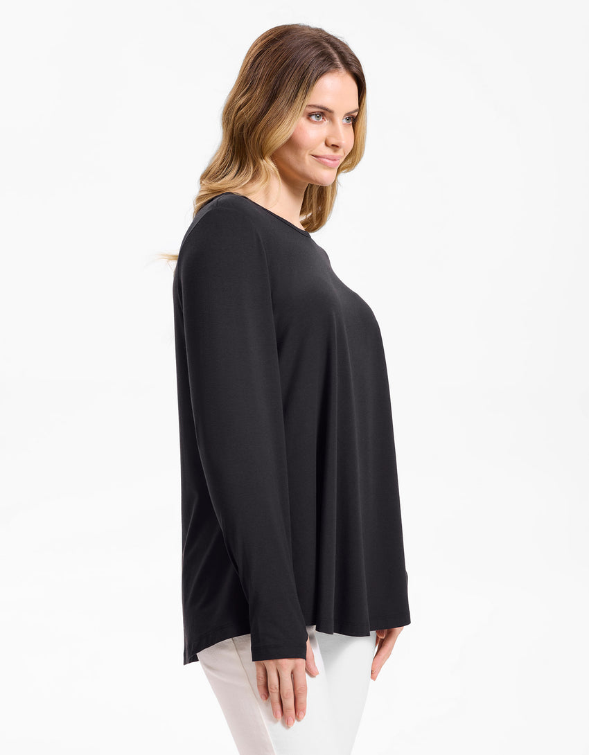 Luxe Long Sleeve Loose Fit Tunic UPF50+ Sensitive Collection | Solbari UK