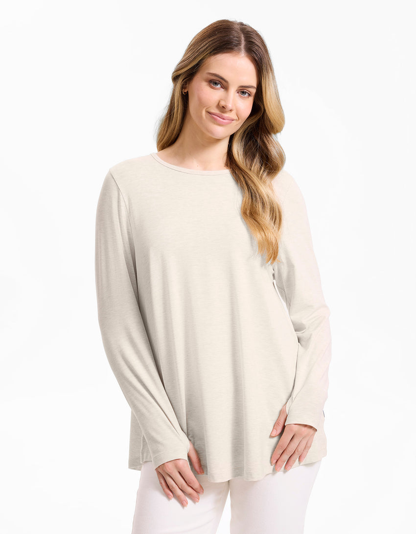 Luxe Long Sleeve Loose Fit Tunic UPF50+ Sensitive Collection | Solbari UK
