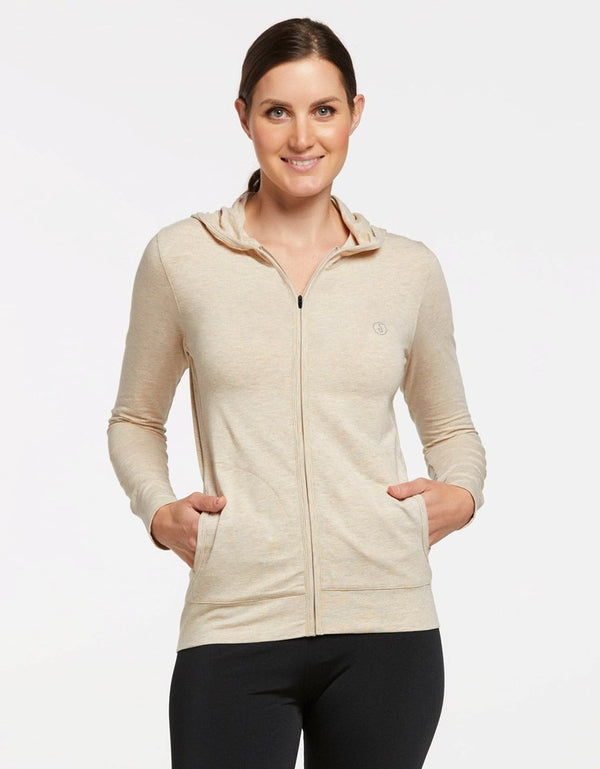 Luxe Hooded Full Zip Top UPF 50+