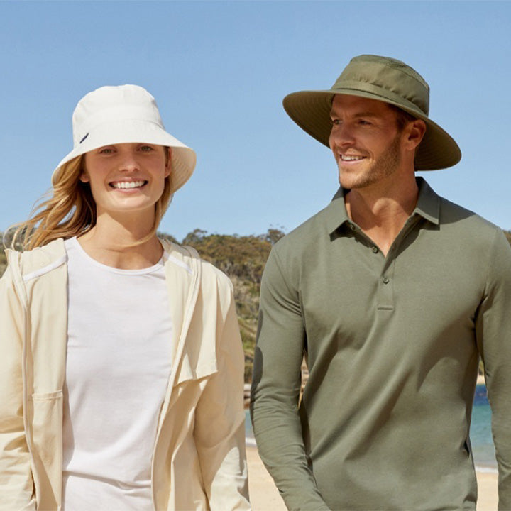 Sun Protective Long Sleeve Polo Shirt For Men UPF 50+ | UV Protection ...
