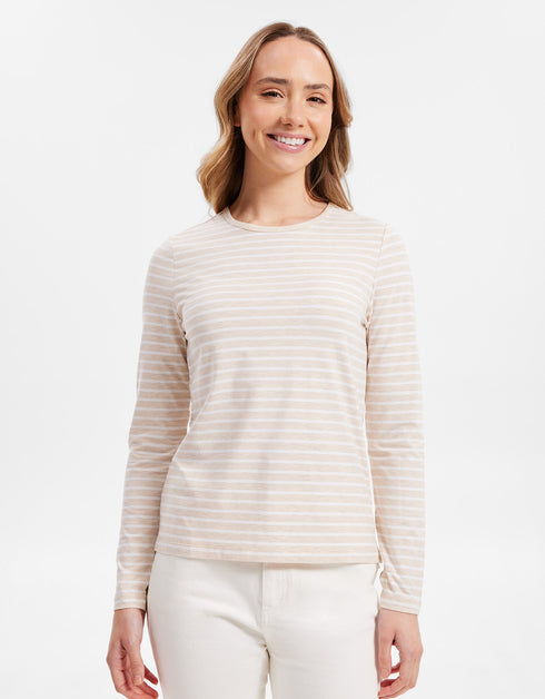 Stripe Long Sleeve T-Shirt UPF 50+ Sensitive Collection