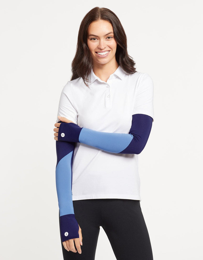 UPF50+ Colour Block Arm Sleeves CoolaSun Breeze Collection | Solbari