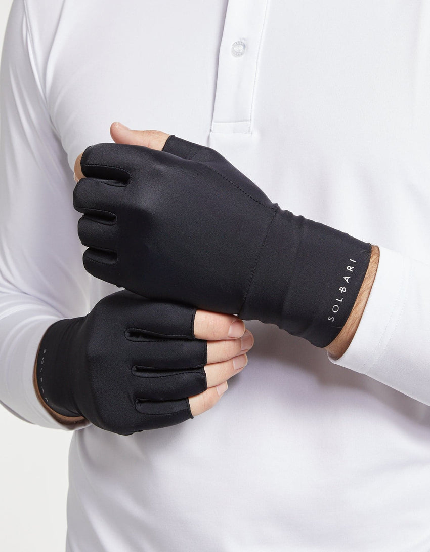 Fingerless Driving Gloves Sun Protection | Men's Sun Protective Gloves