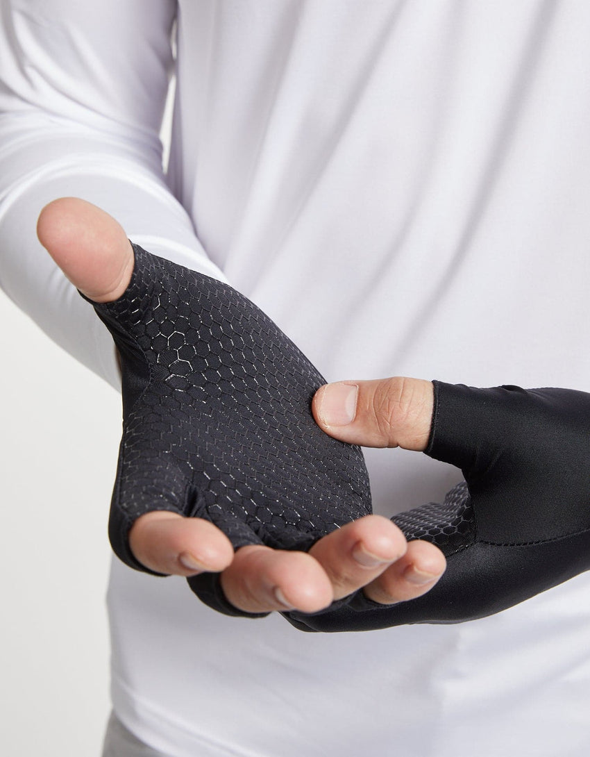 Fingerless Driving Gloves Sun Protection | Men's Sun Protective Gloves
