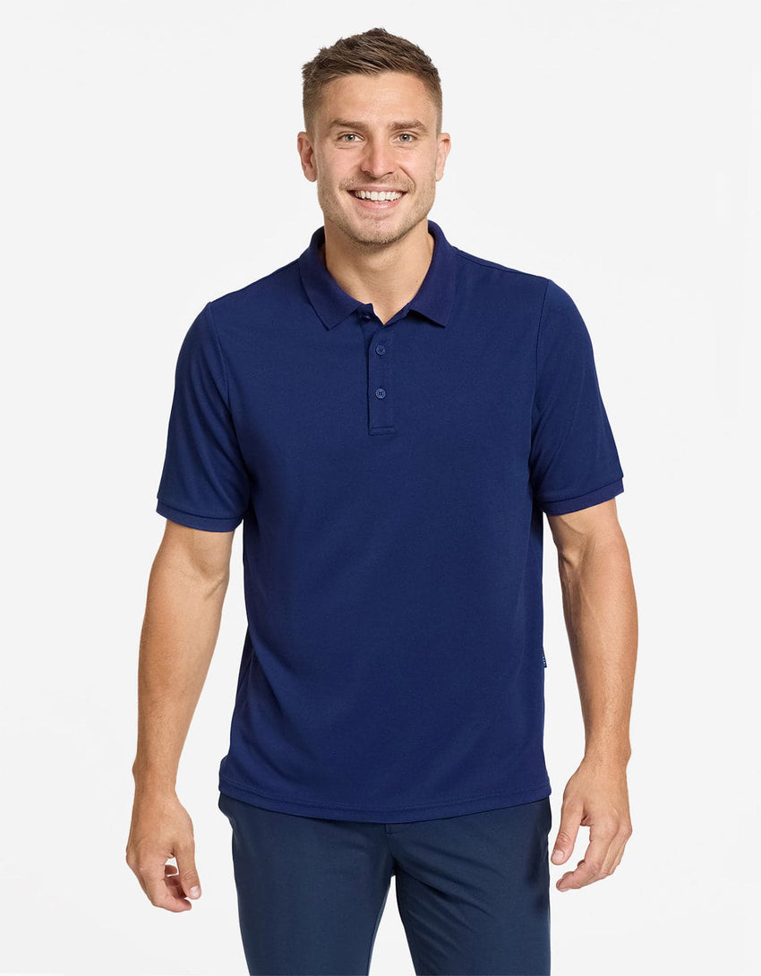 Short Sleeve Piqu?? Polo UPF50+ Recycled Fabric Collection | Men's UV Protection Polo Shirt