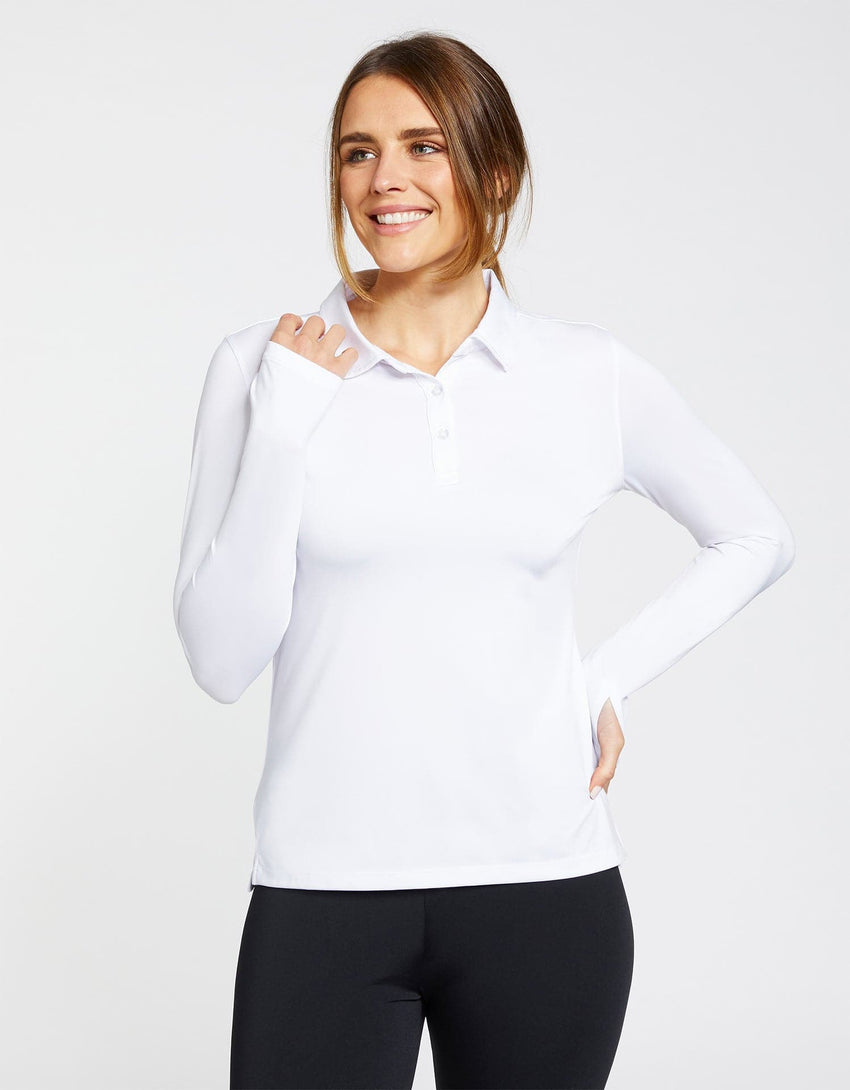 Sun Protective Long Sleeve Polo Shirt For Women UPF50+ | UV Protection