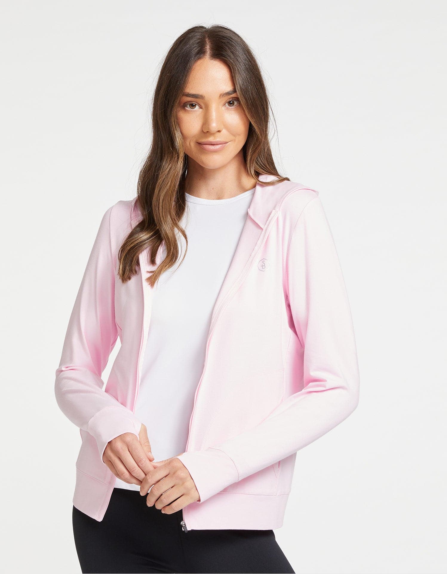 UV protection zip hoodie ピンク UV protection zip hoodie ピンク UV protection zip hoodie