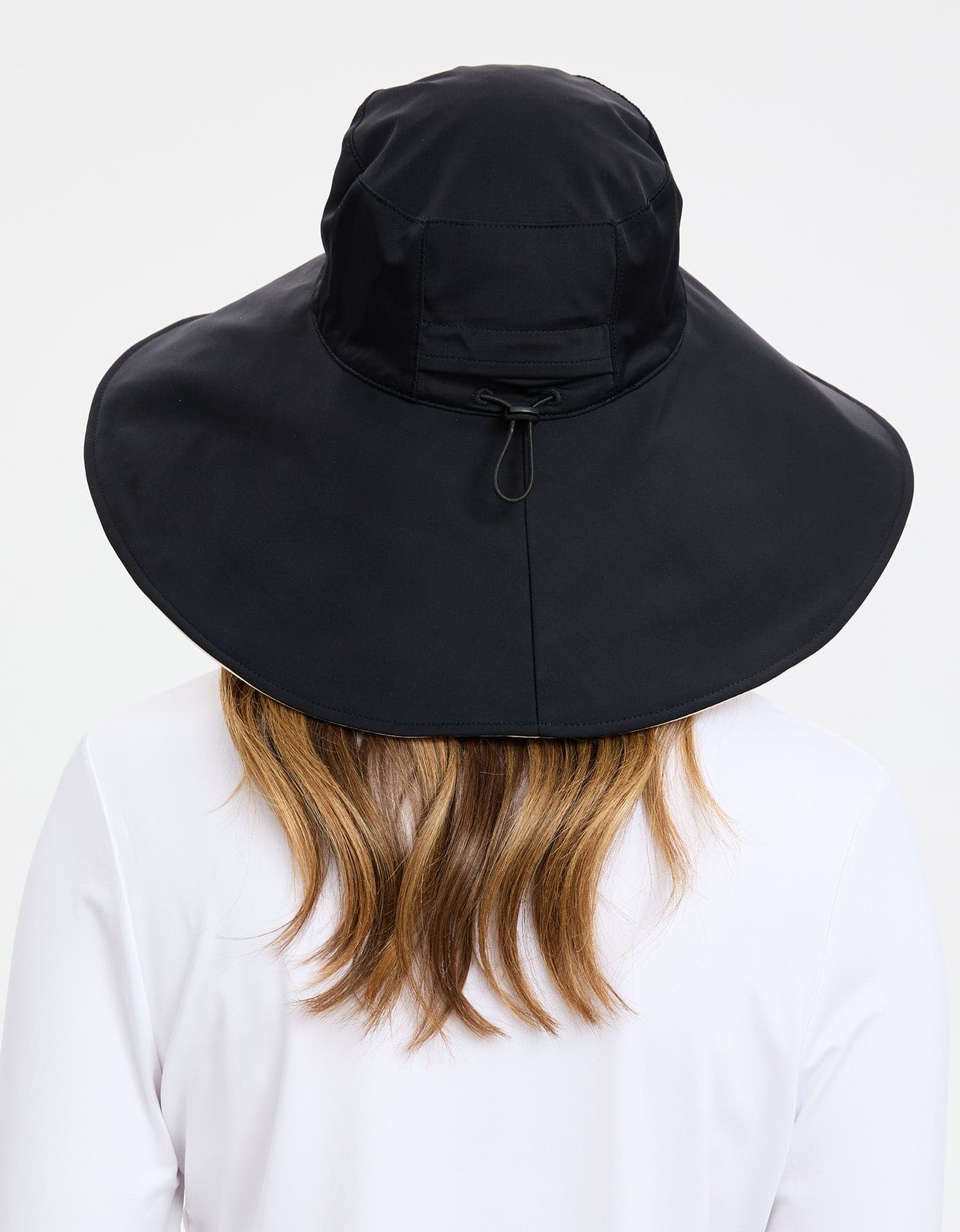 Wide Brim Hat, Women's UV Protection Sun Hat Upf50+ | Solbari Navy / Beige