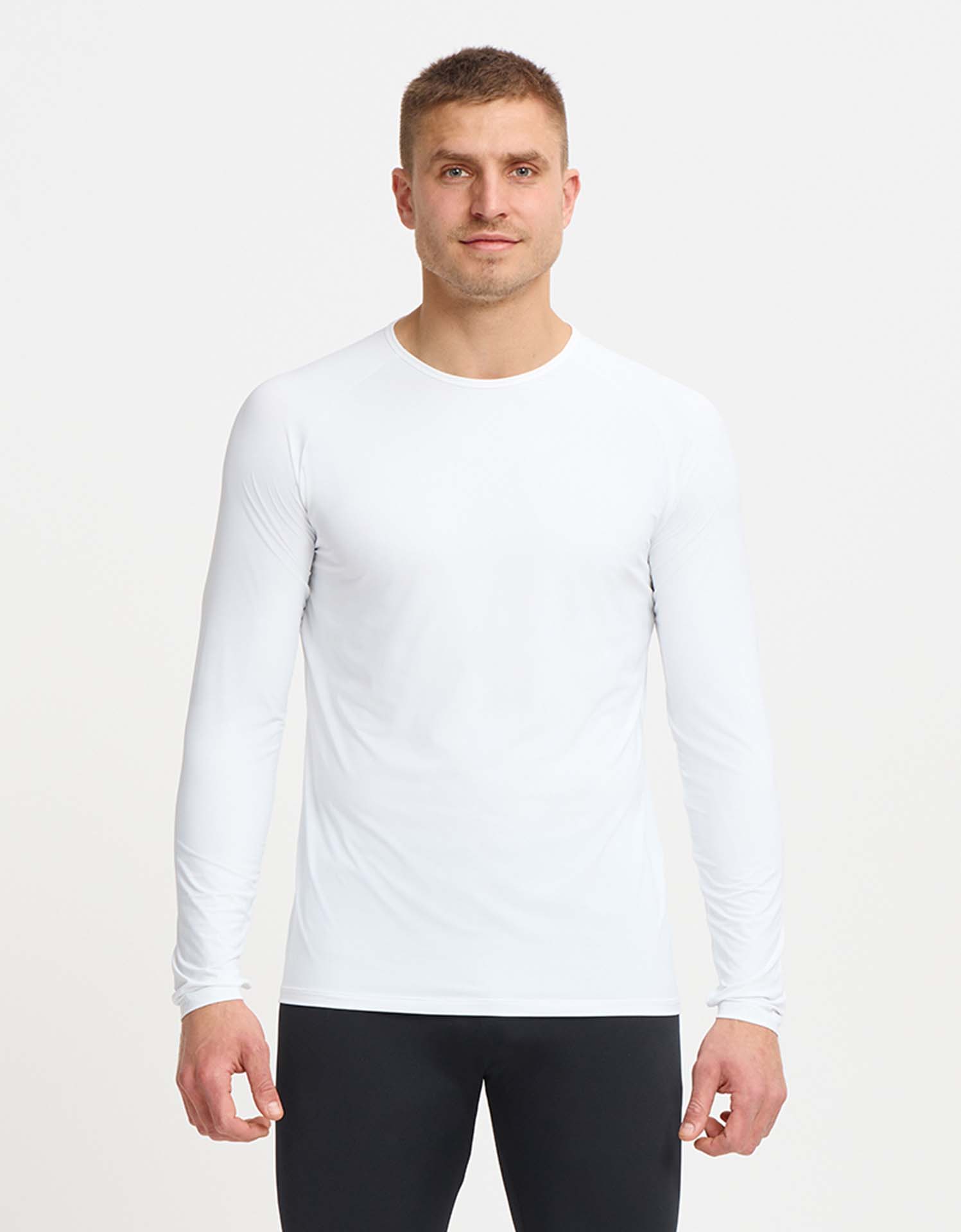 Mens UPF 50+ Long Sleeve Sun Protective Base Layer, Sun Protection