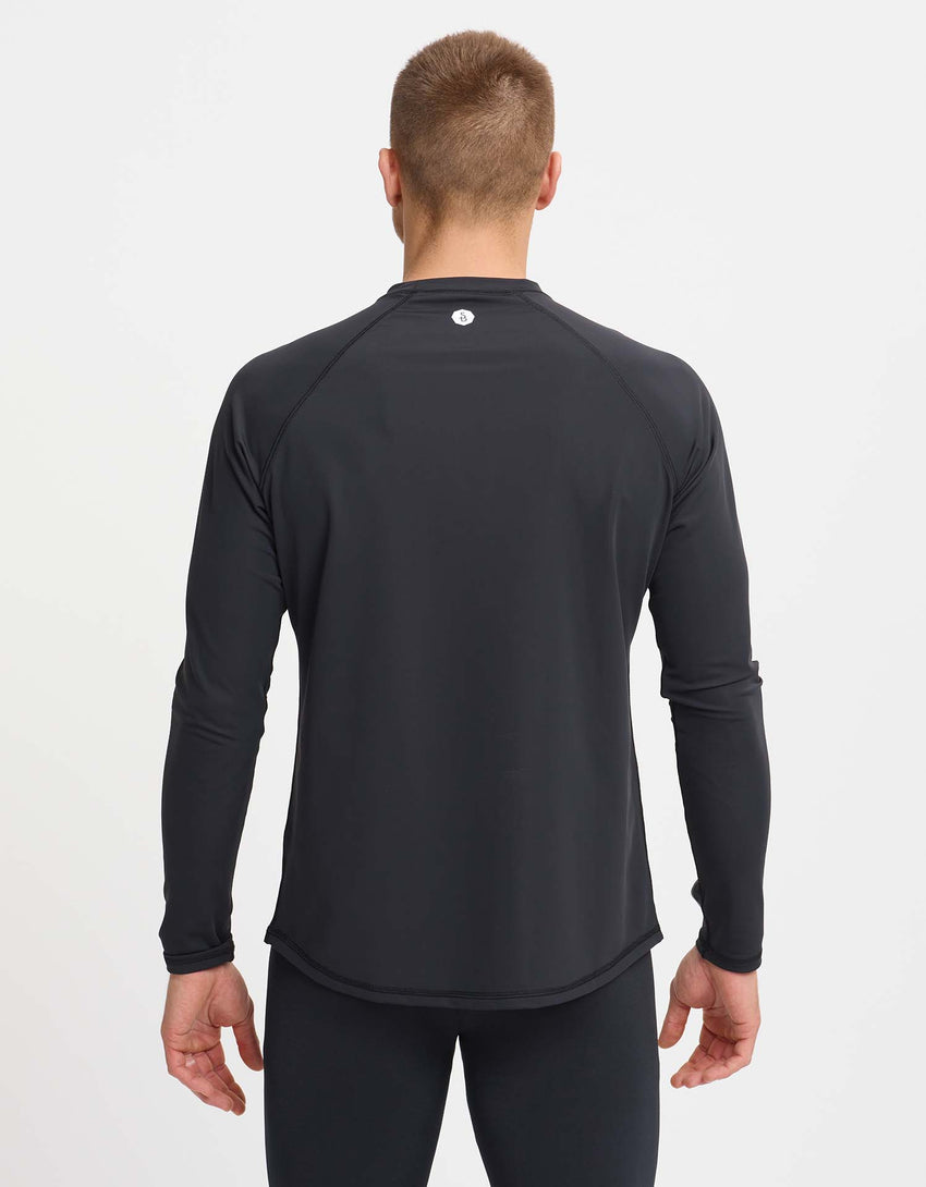 Men's Swimwear, Stylish Sun Protective Long Sleeve Rash Guard UPF50+