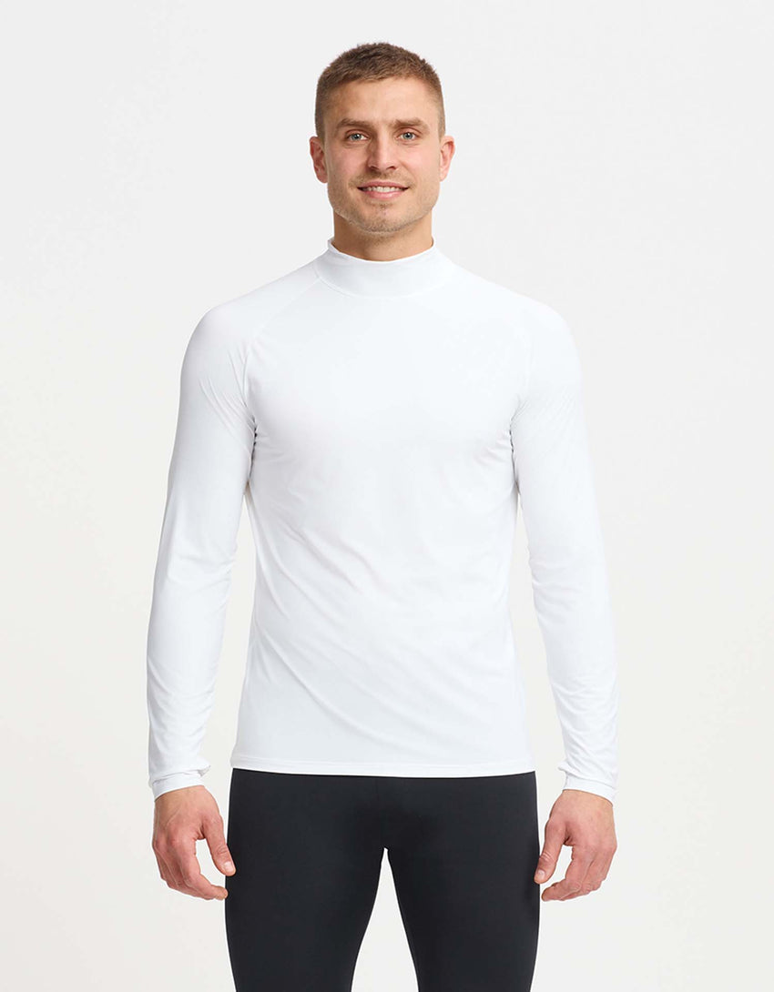 Turtleneck Base Layer CoolaSun Breeze Collection Mens Turtleneck Top